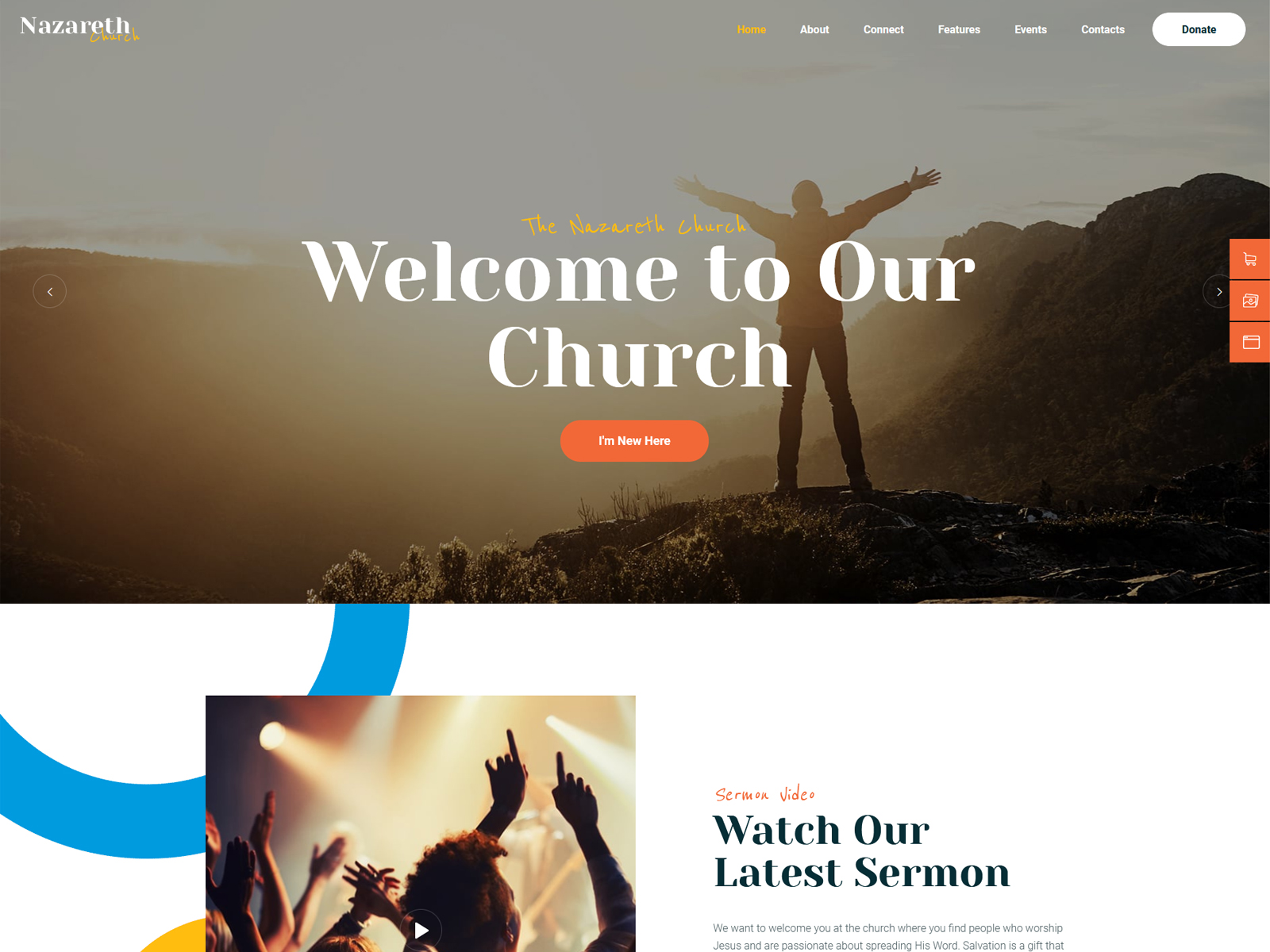 Nazareth non-profit Church Theme