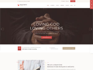Pastor’e non-profit Church Theme